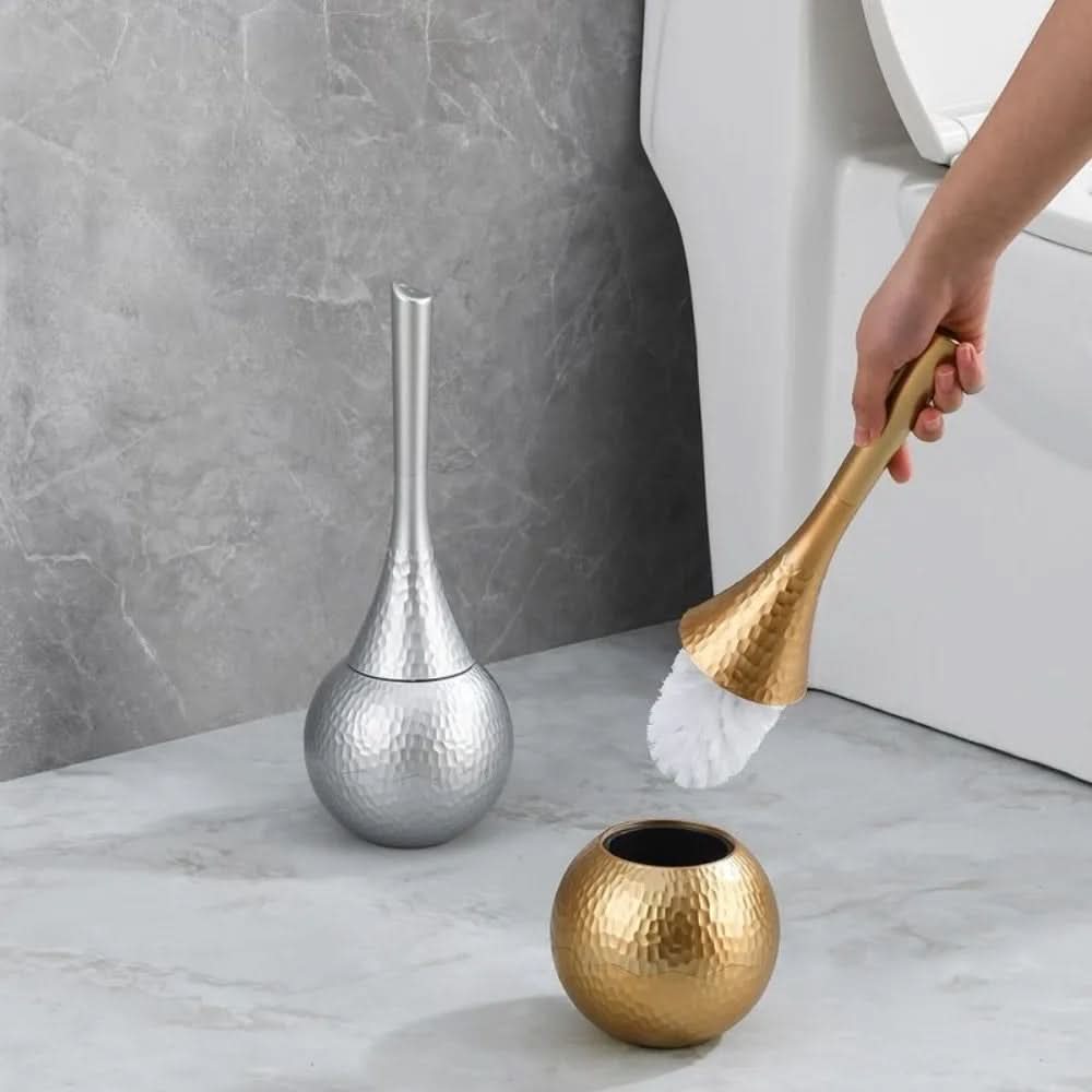 Toilet Brush Sculptural Design Rust-Free ABS Removable Brush Head
