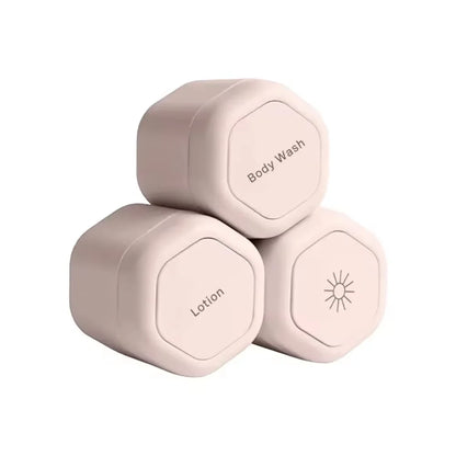 Travel Toiletry Containers Silicone Leak-Resistant Stackable Refillable