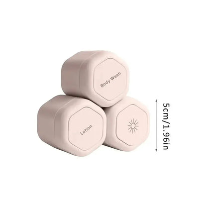 Travel Toiletry Containers Silicone Leak-Resistant Stackable Refillable
