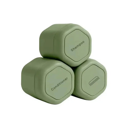 Travel Toiletry Containers Silicone Leak-Resistant Stackable Refillable