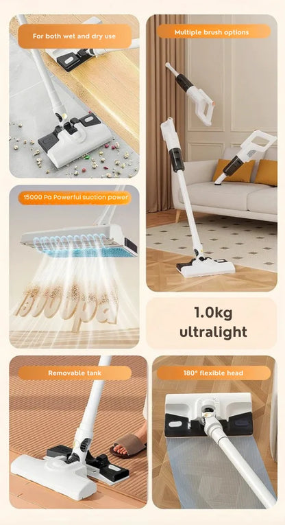 Vacuum Cleaner 3-in-1 Cordless Wet Mopping & Fabric Care
