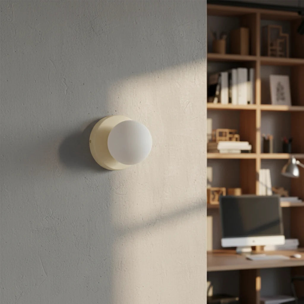 Wall & Ceiling Light Frosted Glass Warm White LED