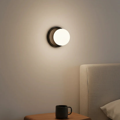 Wall & Ceiling Light Frosted Glass Warm White LED