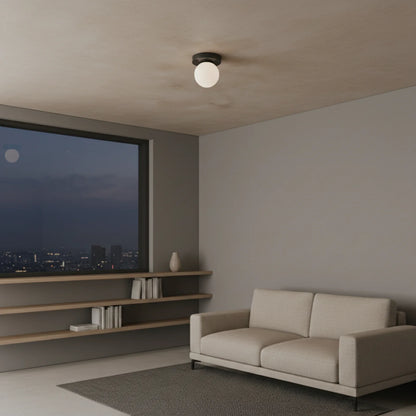 Wall & Ceiling Light Frosted Glass Warm White LED
