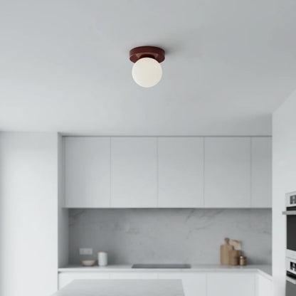 Wall & Ceiling Light Frosted Glass Warm White LED