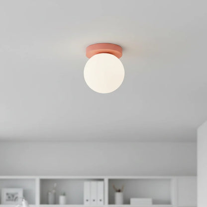 Wall & Ceiling Light Frosted Glass Warm White LED