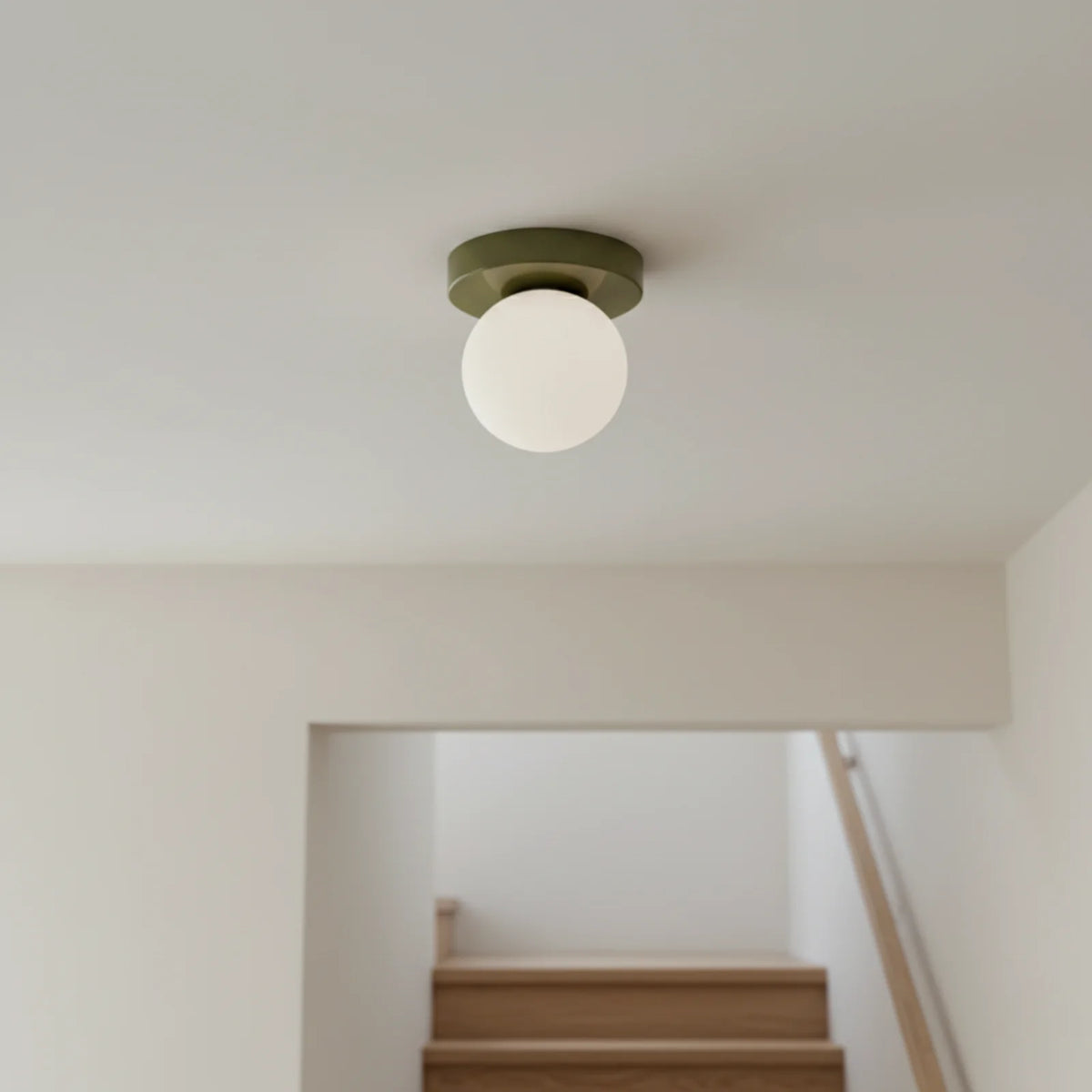 Wall & Ceiling Light Frosted Glass Warm White LED