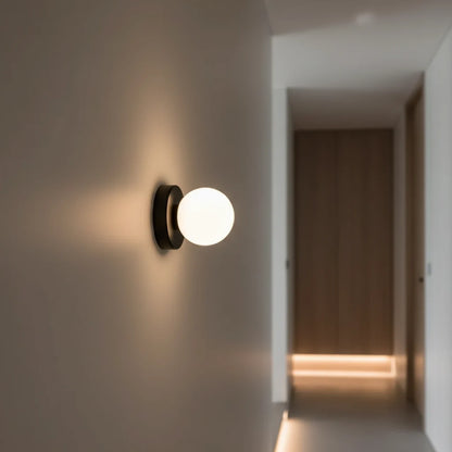 Wall & Ceiling Light Frosted Glass Warm White LED