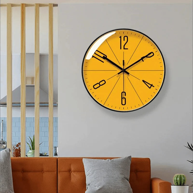 Wall Clock Quiet Quartz Movement Easy-Read Numerals