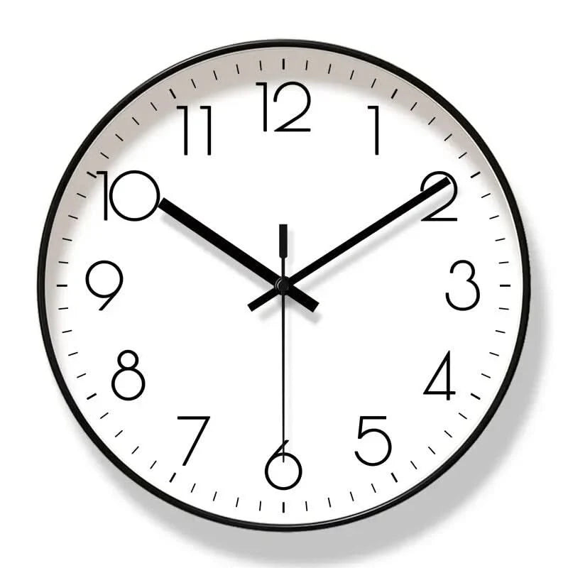 Wall Clock Quiet Quartz Movement Easy-Read Numerals