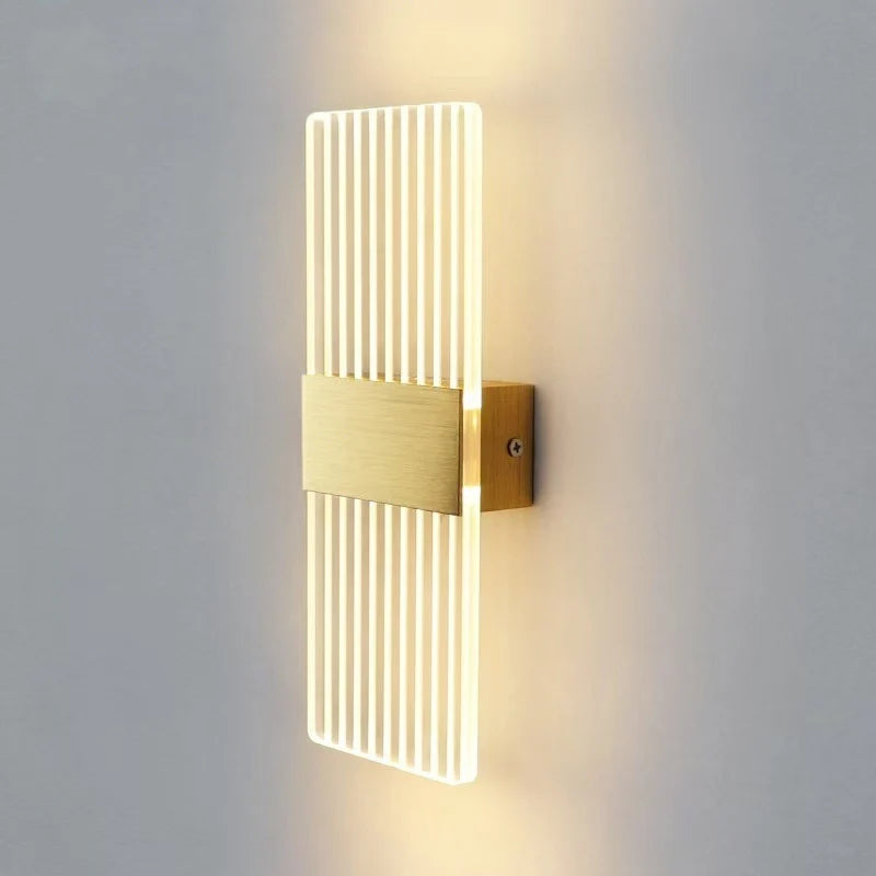 Wall Lamp Crystal-Texture Design Three-Color Dimming LED-Compatible