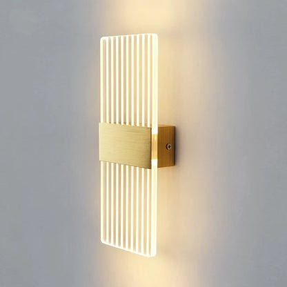Wall Lamp Crystal-Texture Design Three-Color Dimming LED-Compatible