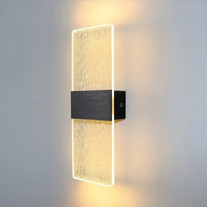 Wall Lamp Crystal-Texture Design Three-Color Dimming LED-Compatible