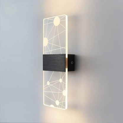 Wall Lamp Crystal-Texture Design Three-Color Dimming LED-Compatible