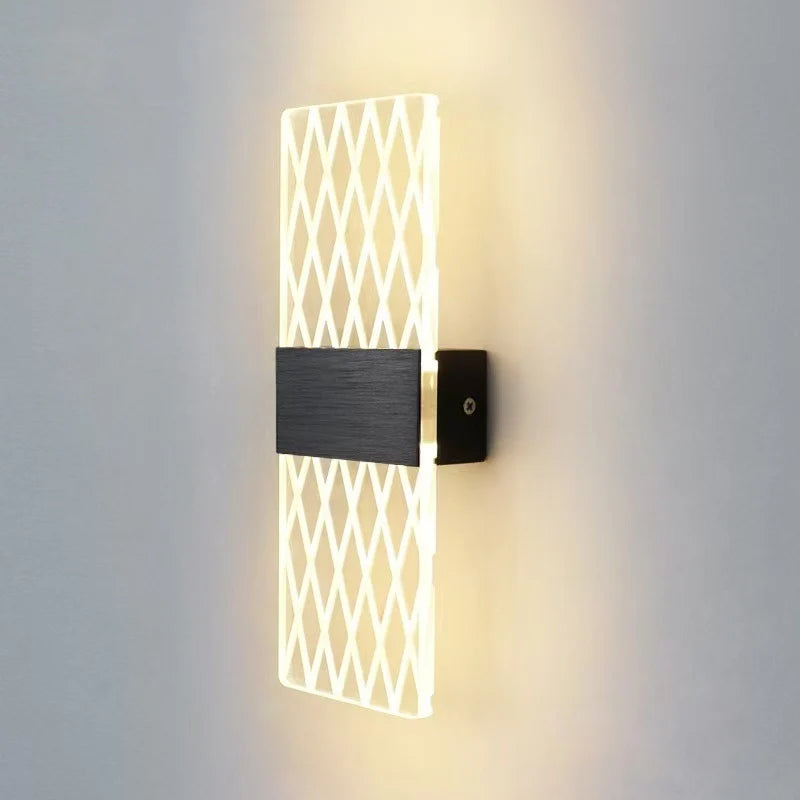 Wall Lamp Crystal-Texture Design Three-Color Dimming LED-Compatible