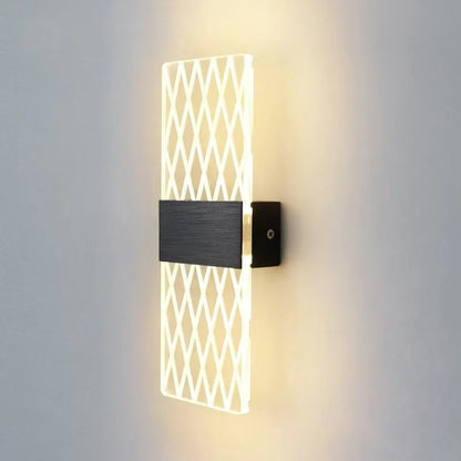 Wall Lamp Crystal-Texture Design Three-Color Dimming LED-Compatible