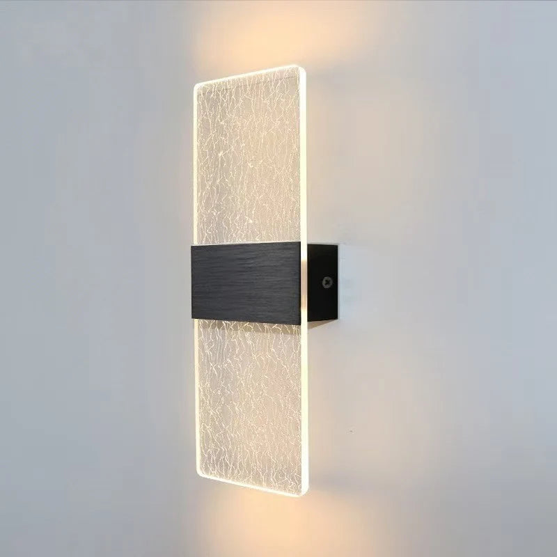 Wall Lamp Crystal-Texture Design Three-Color Dimming LED-Compatible