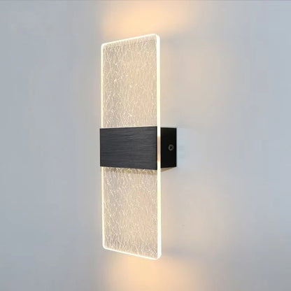 Wall Lamp Crystal-Texture Design Three-Color Dimming LED-Compatible