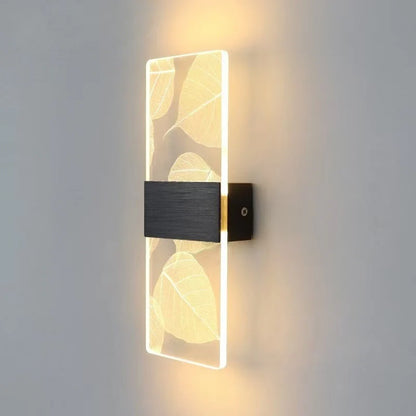 Wall Lamp Crystal-Texture Design Three-Color Dimming LED-Compatible