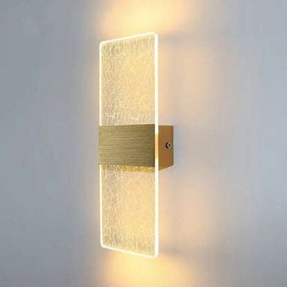 Wall Lamp Crystal-Texture Design Three-Color Dimming LED-Compatible