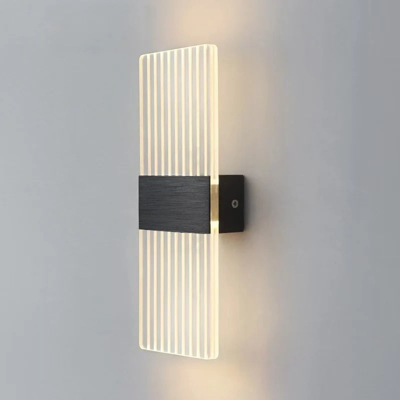 Wall Lamp Crystal-Texture Design Three-Color Dimming LED-Compatible