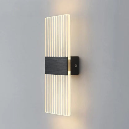 Wall Lamp Crystal-Texture Design Three-Color Dimming LED-Compatible