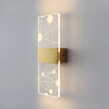 Wall Lamp Crystal-Texture Design Three-Color Dimming LED-Compatible
