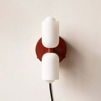 Wall Lamp Double Acrylic Shades Up & Down Lighting