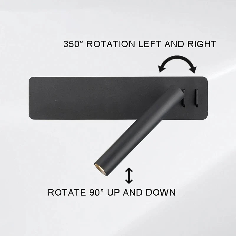 Wall Light LED Dimmable Adjustable Swivel Head