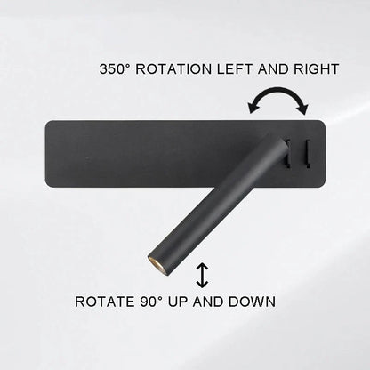 Wall Light LED Dimmable Adjustable Swivel Head