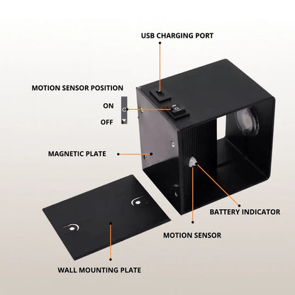 Wall Light Rechargeable LED Adjustable Beam Cordless Design