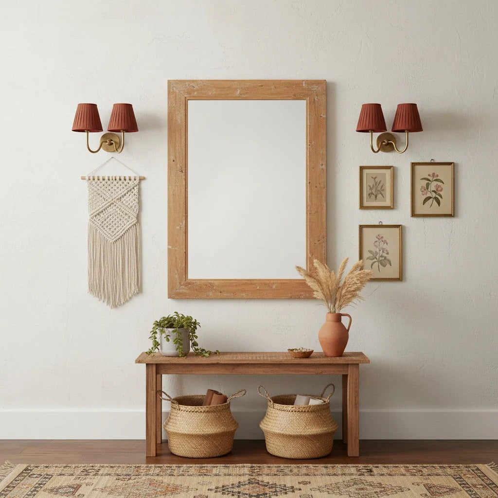 Wall Sconce Fabric Shade Dimmable Soft Diffused Light