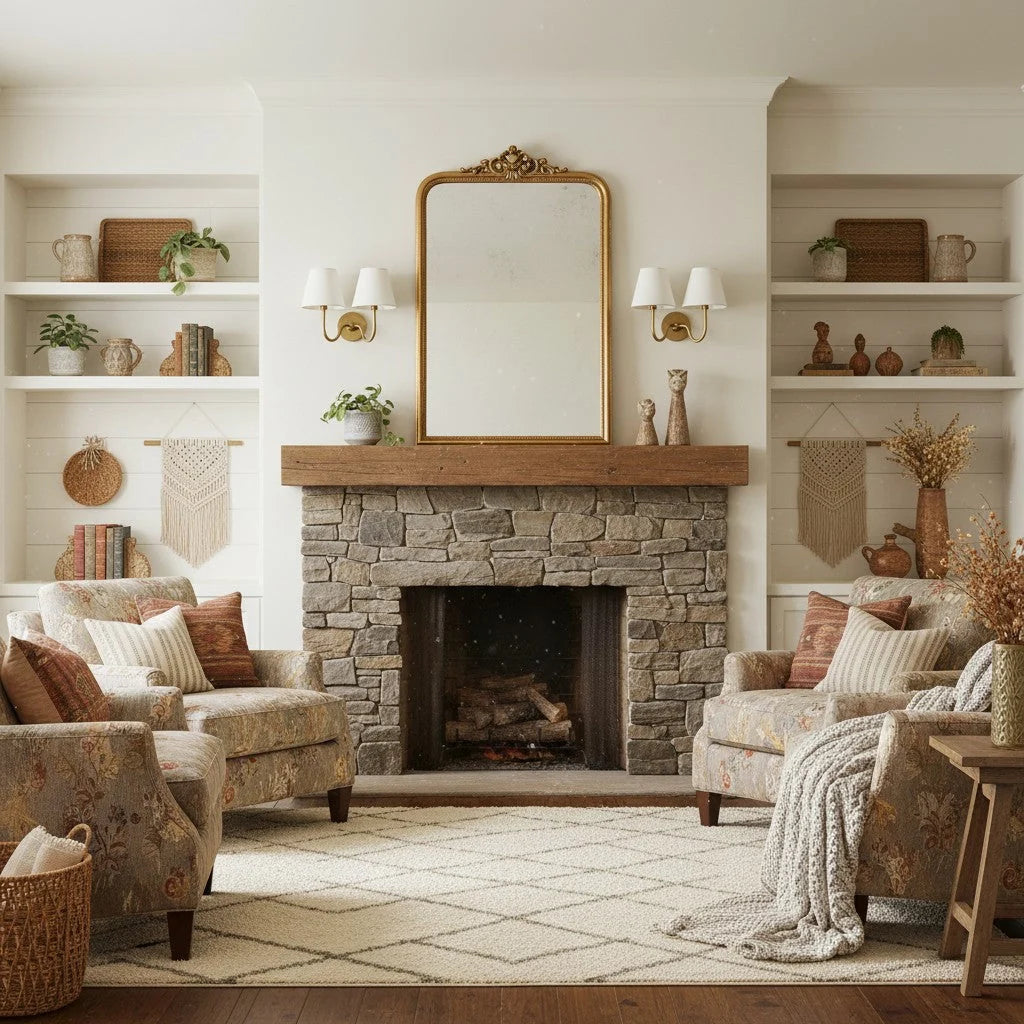 Wall Sconce Fabric Shade Dimmable Soft Diffused Light