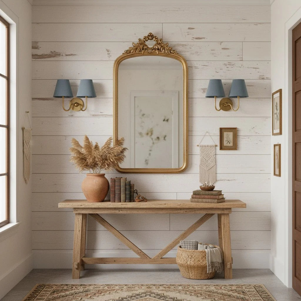 Wall Sconce Fabric Shade Dimmable Soft Diffused Light