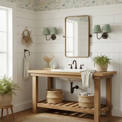 Wall Sconce Fabric Shade Dimmable Soft Diffused Light