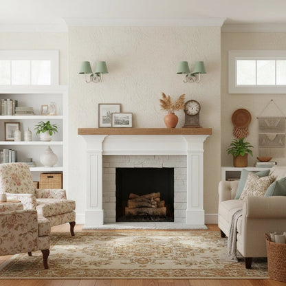 Wall Sconce Fabric Shade Dimmable Soft Diffused Light