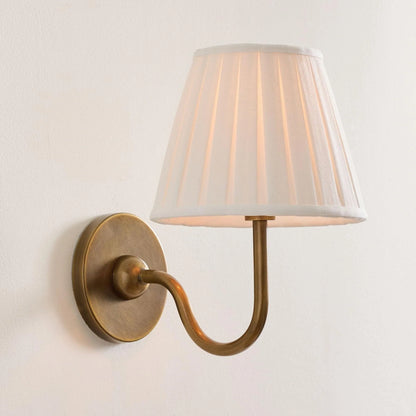 Wall Sconce Fabric Shade Dimmable Soft Diffused Light