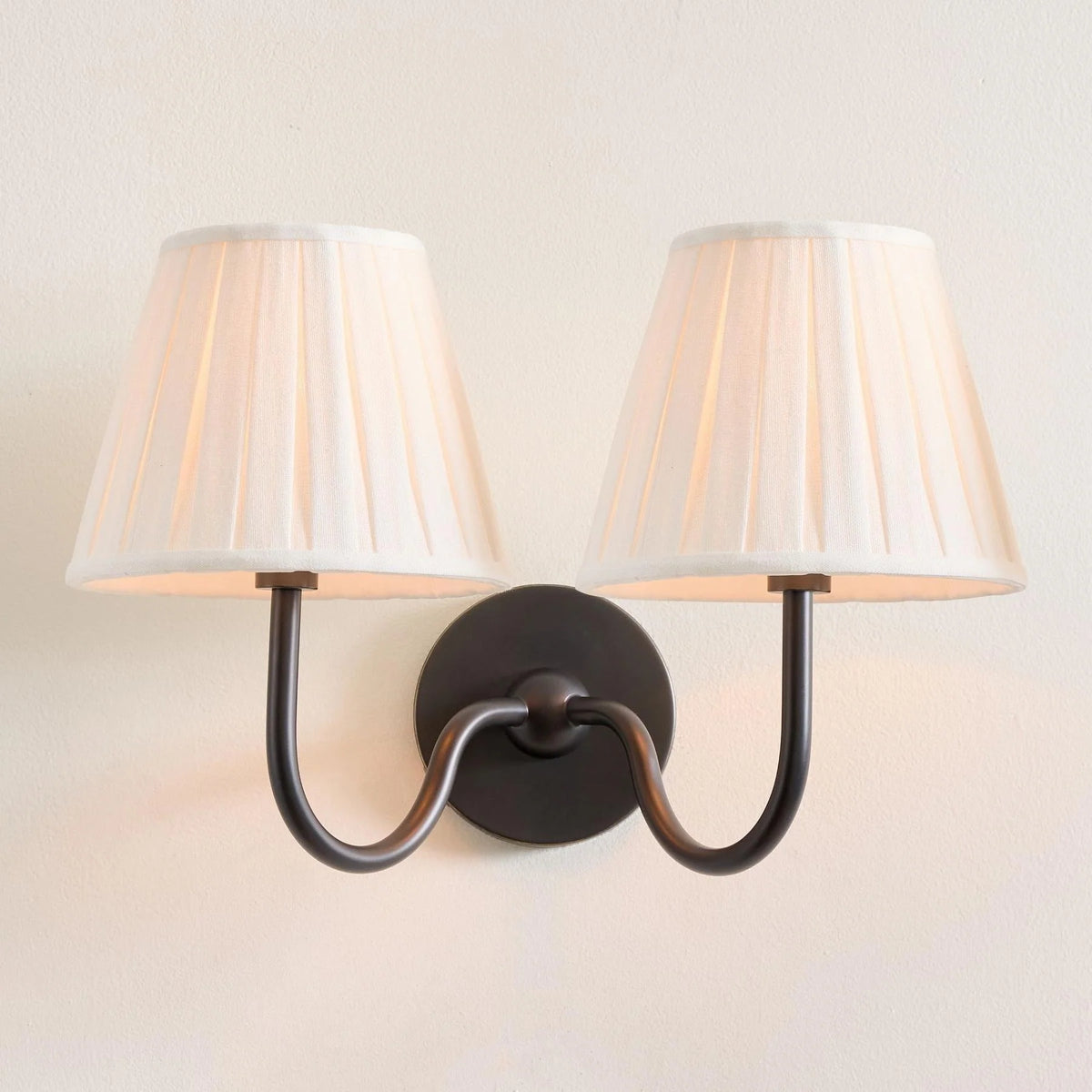 Wall Sconce Fabric Shade Dimmable Soft Diffused Light