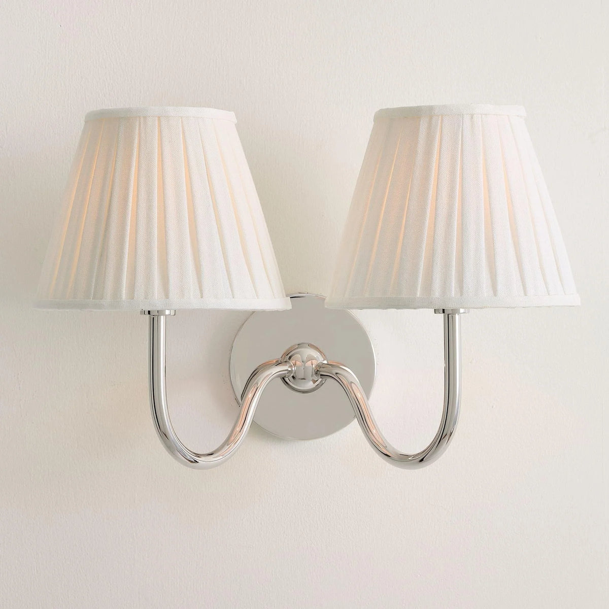 Wall Sconce Fabric Shade Dimmable Soft Diffused Light