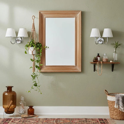 Wall Sconce Fabric Shade Dimmable Soft Diffused Light