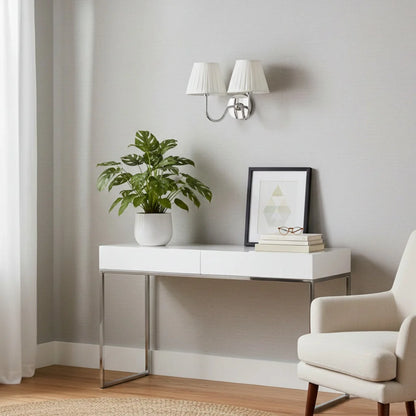 Wall Sconce Fabric Shade Dimmable Soft Diffused Light