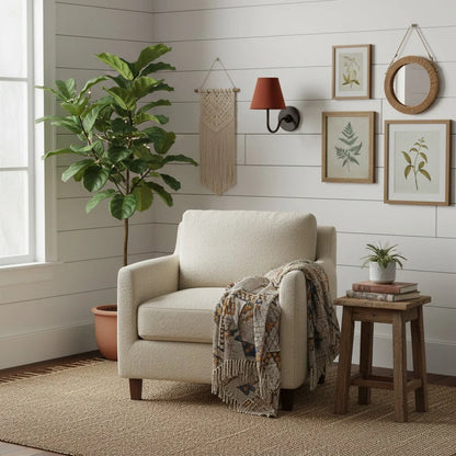 Wall Sconce Fabric Shade Dimmable Soft Diffused Light