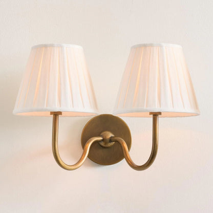 Wall Sconce Fabric Shade Dimmable Soft Diffused Light