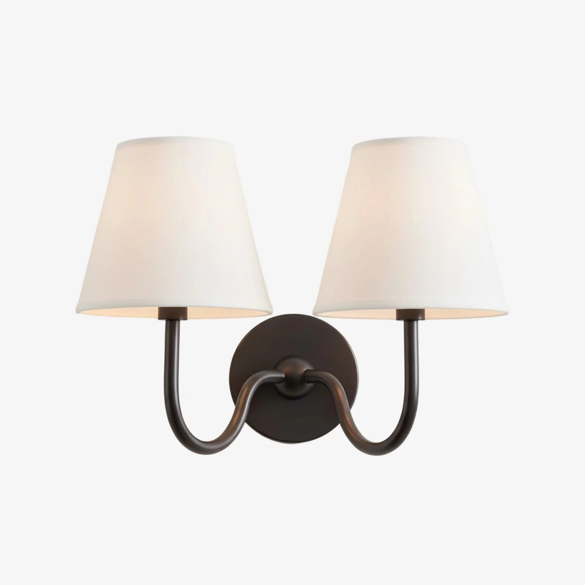 Wall Sconce Fabric Shade Dimmable Soft Diffused Light