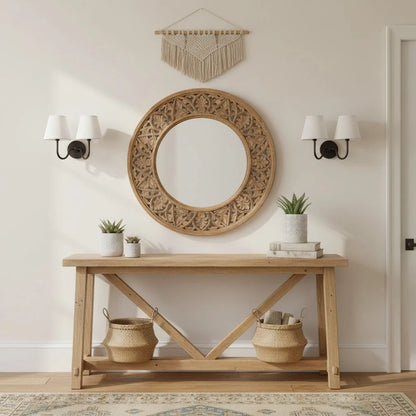 Wall Sconce Fabric Shade Dimmable Soft Diffused Light