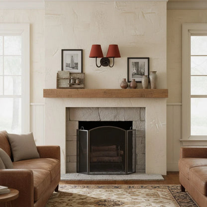 Wall Sconce Fabric Shade Dimmable Soft Diffused Light