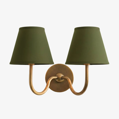 Wall Sconce Fabric Shade Dimmable Soft Diffused Light
