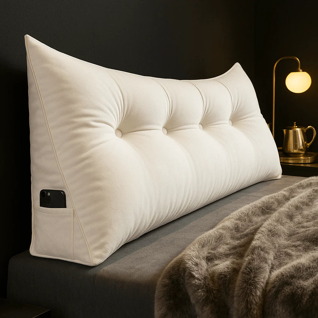 Wedge Pillow Ergonomic Back Support Organic Cotton Cover