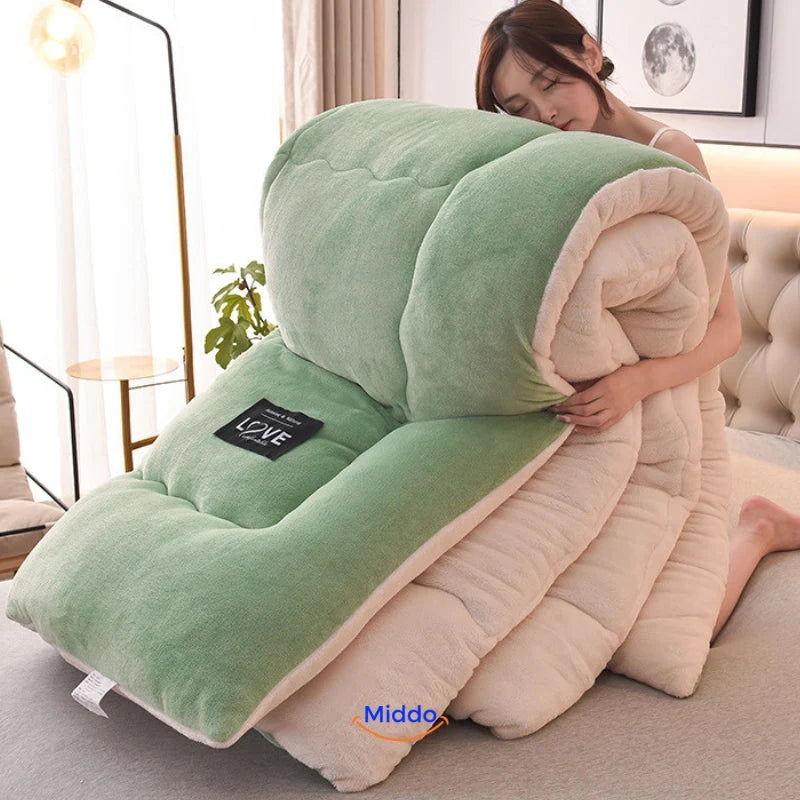 Weighted Blanket Sheep’s Wool Filling Velvet Soft Cover Breathable Warmth
