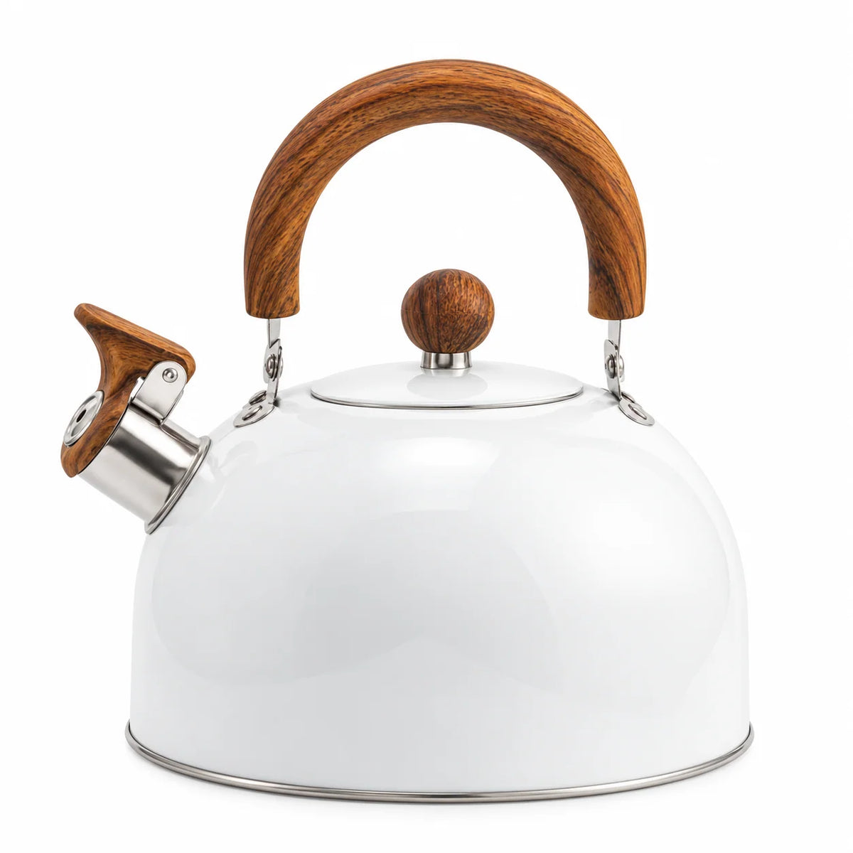 Whistling Kettle Stainless Steel 2.6 Qt Heat-Resistant Handle